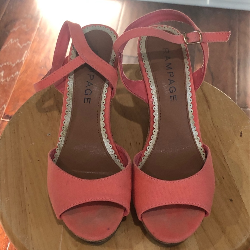 Rampage cork wedges, size 6